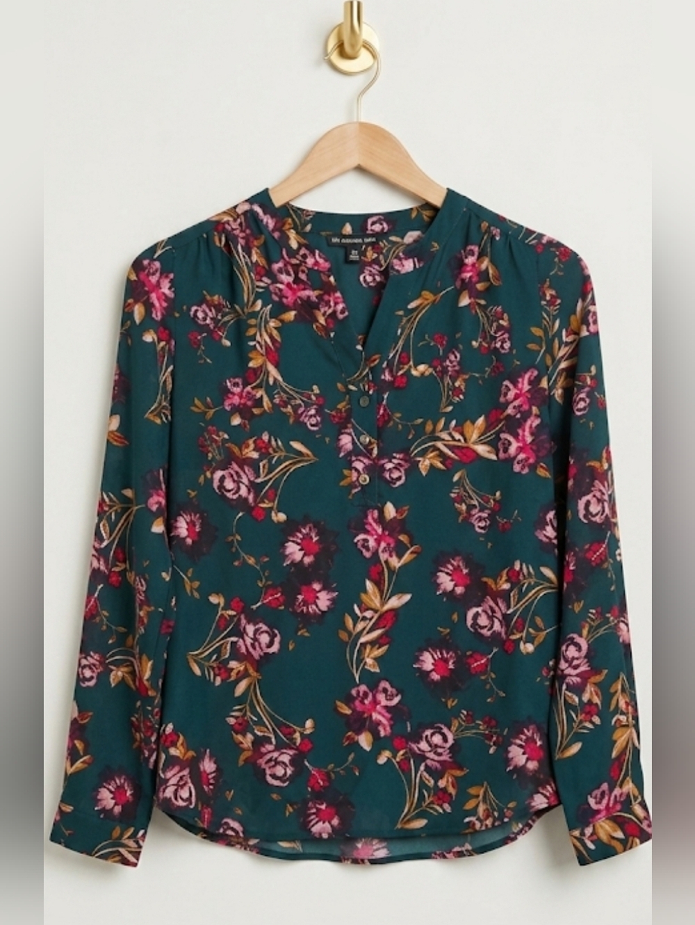 Zac & Rachel Floral Blouse Medium Petite